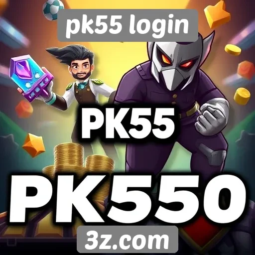 Variedade de jogos disponíveis em pk55 login